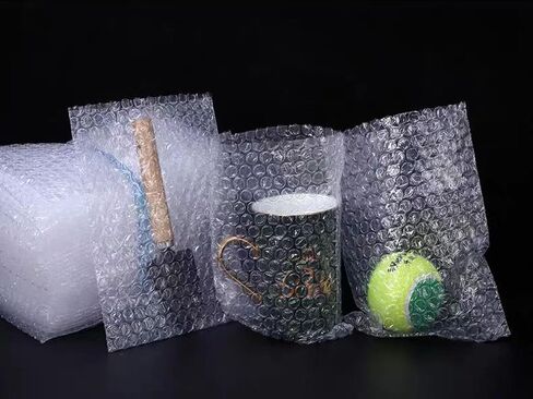 6INCH X 8INCH,25PACK Clear Bubble Out Bags for Packing, Double Walled Moving Supplies Bubble Out Bags for Shipping, Packing, Storage, Moving, Cushioning Wrap Bags in Saudi Arabia