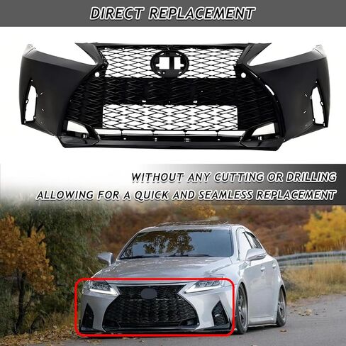 Modified Front Bumper Body Kit Fit for 2006-2012 Toyota Lexus IS250 IS350 Front Bumper Grille Kit Conversion To 2021+ F-Sport Style in Saudi Arabia