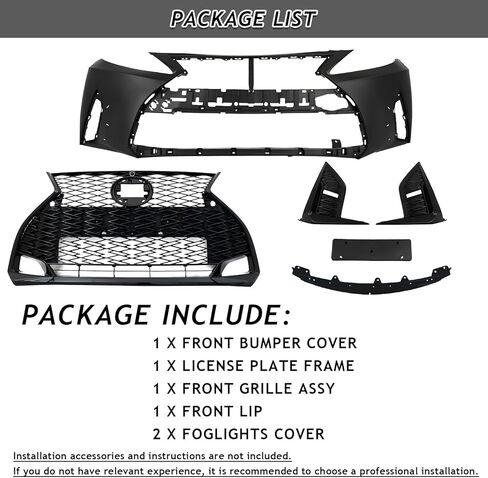 Modified Front Bumper Body Kit Fit for 2006-2012 Toyota Lexus IS250 IS350 Front Bumper Grille Kit Conversion To 2021+ F-Sport Style in Saudi Arabia