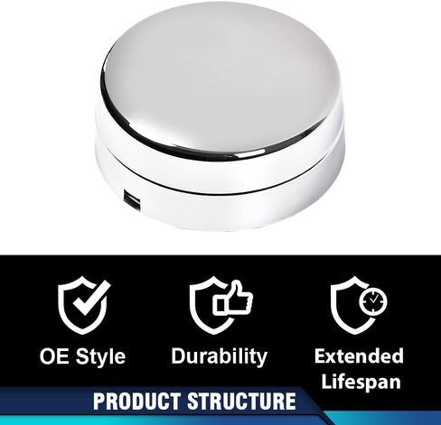PIT66 Rear Wheel Chrome Center Hub Cap, Compatible with 03-17 Dodge Ram 3500 1-Ton Dually 8-Lug 5 Slot 17" Steel Rear Wheels 1 Pair in Saudi Arabia
