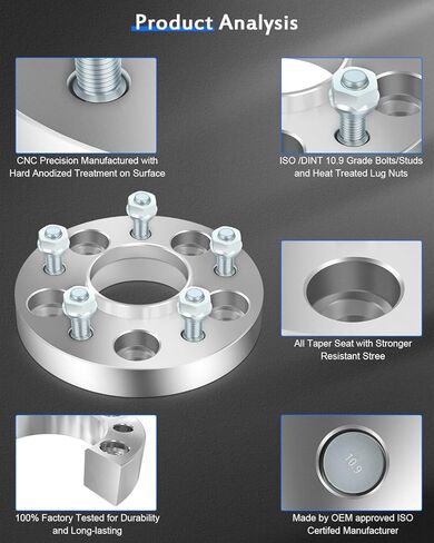 ECCPP 4PCS 1" 5 Lug Hubcentric Wheel Spacers 5x4.75 to 5x4.75 for 1982-2002 for Chevrolet Camaro| 1980-1989 for Chevrolet Caprice| 1988-2013 for Chevrolet Corvette| 1959-1970 for Chevrolet Impala in Saudi Arabia