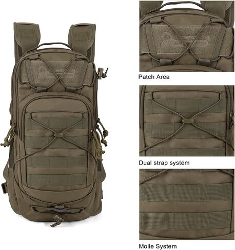 Mardingtop10L Small Tactical Molle Hydration Backpack,Cycling Backpack for Biking,Cycling and Running EDC Dayback in Kuwait