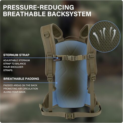 Mardingtop10L Small Tactical Molle Hydration Backpack,Cycling Backpack for Biking,Cycling and Running EDC Dayback in Kuwait