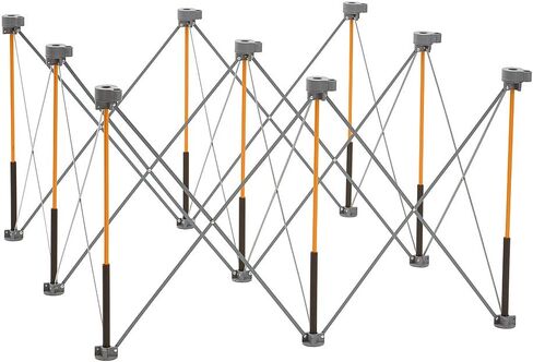 سطح طاولة قابل للطي على شكل حرف T من BORA Centipede لخيول Bora Centipede Work Stand - فتحات للكلاب مقاس 24 بوصة × 48 بوصة 3/4 بوصة - تتضمن سطحًا خشبيًا + 6 أقفال سريعة الالتواء للإعداد السريع والمحمول، CK24T in Saudi Arabia