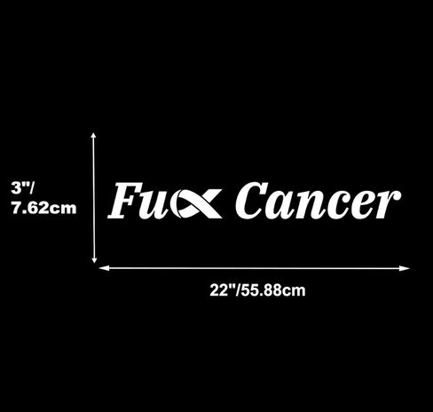 اللعنة على السرطان ملصق الزجاج الأمامي للسيارة ملصق لاصق ممتص للصدمات مناسب للسيارات والشاحنات in Kuwait