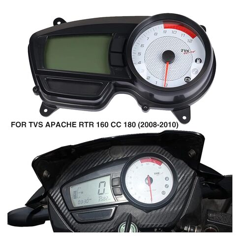 12V Motorcycle Digital Odometer Indicator Instrument Tachometer Clock Fuel Speed Meter for TVS Apache RTR 160 CC 180 in Saudi Arabia