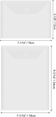 BAOFALI 200 Pcs/Set 7x9.4inch/7x5inch Clear Stamp and Die Storage Pockets, Stamp Storage Bags, Plastic Envelopes, DIY Scrapbooking Storage Die Cuts for Stencil Storage Card Making Cutting Dies in Saudi Arabia