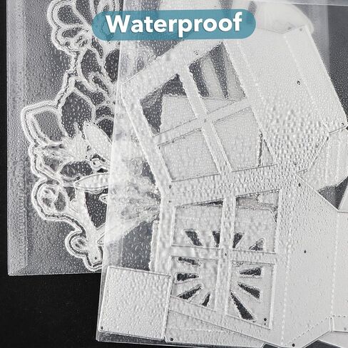 BAOFALI 200 Pcs/Set 7x9.4inch/7x5inch Clear Stamp and Die Storage Pockets, Stamp Storage Bags, Plastic Envelopes, DIY Scrapbooking Storage Die Cuts for Stencil Storage Card Making Cutting Dies in Saudi Arabia