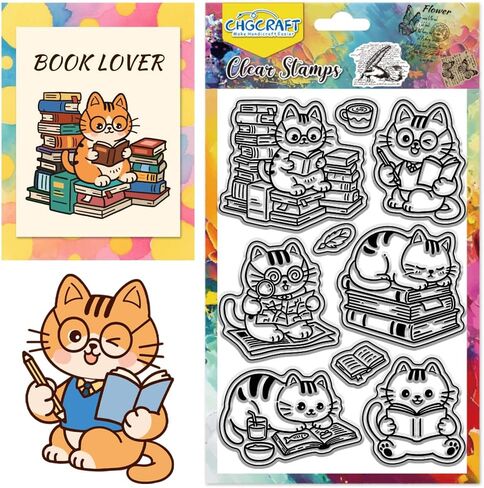 CHGCRAFT Star Rating Clear Stamps Scoring Table Transparent Stamps Rating Icon Silicone Clear Stamp Seals for DIY Scrapbooking Photo Album Decoration, 4.3×6.3 inch in Saudi Arabia