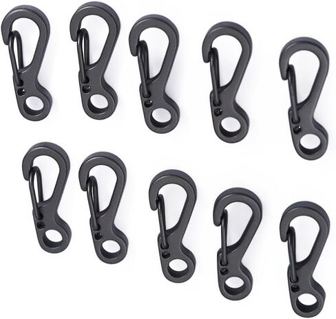 EDC Mini Spring Carabiner Clasps,Paracord Hook, Small Keychain Carabiner for Outdoor Camping 10 Pcs in Saudi Arabia