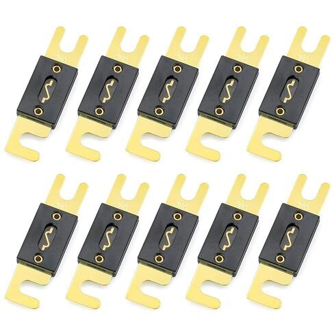 Baomain ANL Fuse ANL-300 300 Amp 300A للسيارات ورقة نظام الصوت لهجة ذهبية 2 حزمة in Kuwait