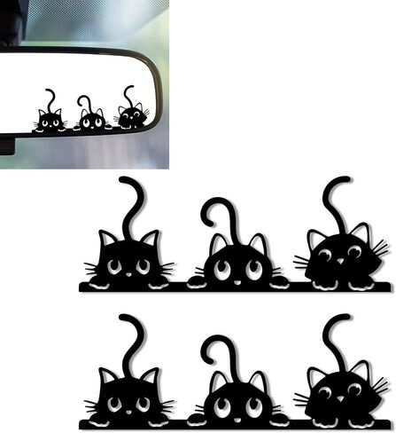 2PCS Dachshund Car Mirror Decal,Rearview Mirrors Sticker,Dachshund Car Accessories Vinyl Cute Cars Stickers and Decals Gifts for Women,Men,Kids,Teens,for Bathroom Decal,Computers in Saudi Arabia