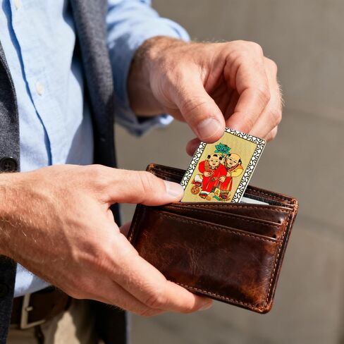 RCWG Chinese Feng Shui Amulet Card. Brass, House Guarding and Evil-Banishing Talisman, Attract Positive Energy, Health, Good Lucky. Home Defense Against Evil Forces (Dispel Evil Influences) in Kuwait