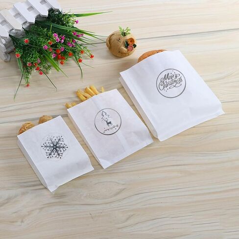 Christmas Clear Label Stickers, 500Pcs Sliver Foil Christmas Gift Tags Stickers Self Adhesive Roll Sticker Xmas Snowflake Tree Winter Holiday Envelop Seal Business Sticker for Dessert Cards Gift Decor in Saudi Arabia