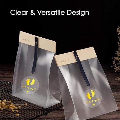 100 × ملصقات jeecalart It's a Girl - ملصقات لحفلات استقبال المولود الجديد وملصقات تكشف عن الجنس - ملصقات مستديرة أنيقة لحقائب الحفلات - 1.6 بوصة (وردي، فتاة) in Kuwait