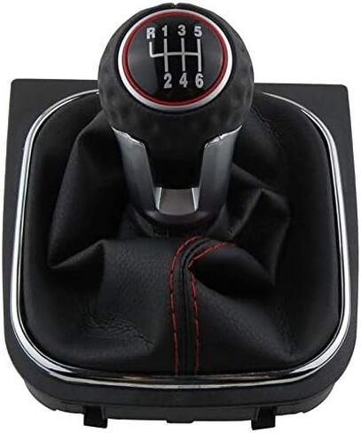 Gear Shift Knob 5/6 Speed Manual Gear Stick Transmission Shift Knob Shifter Compatible with V-W Golf 6 MK6 Jetta V VI 2005 2006 2007-2014 (5 Speed) in Kuwait