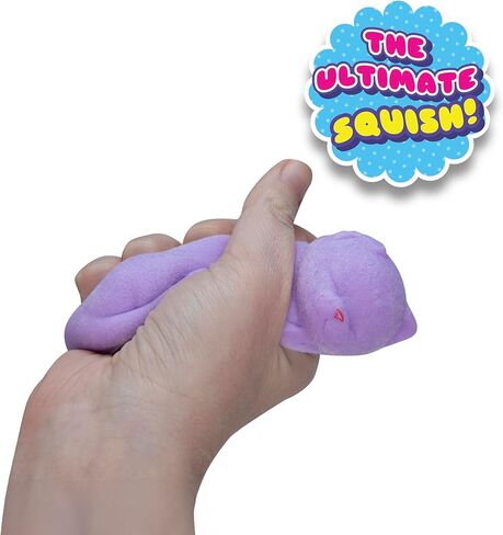 قطة إسفنجية من ORB Tabalicious Fluffs TABA (أرجواني) - ألعاب إسفنجية TABA سكويشيز غامضة ومتجمعة ولطيفة - ألعاب كرة زغب ناعمة ولزجة - ألعاب Kawaii الحسية والتململ والهدايا للأطفال والكبار in Kuwait