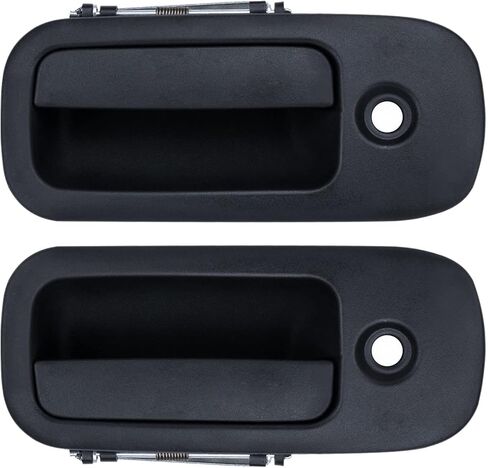 DEAL AUTO ELECTRIC PARTS New 1pc Front Driver Left Side Textured Black Exterior Door Handle w/Key Hole Compatible With 96-09 Express/Savana 1500/2500/3500/4500 Van in Saudi Arabia