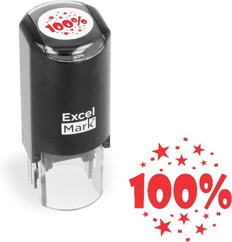 Round Teacher Stamp - Good Work (Checkmark) - RED Ink in Saudi Arabia
