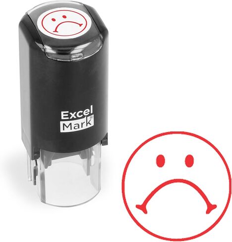 Round Teacher Stamp - Good Work (Checkmark) - RED Ink in Saudi Arabia
