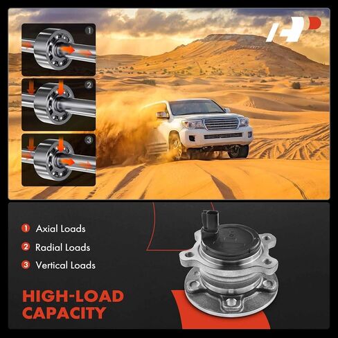 A-Premium Rear Wheel Bearing and Hub Assembly with ABS Compatible with Volvo S60 2012-2014, XC70 2013, S80 2007-2013, V70 2008-2010 in Saudi Arabia