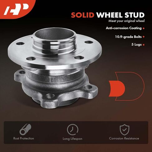 A-Premium Rear Wheel Bearing and Hub Assembly with ABS Compatible with Volvo S60 2012-2014, XC70 2013, S80 2007-2013, V70 2008-2010 in Saudi Arabia