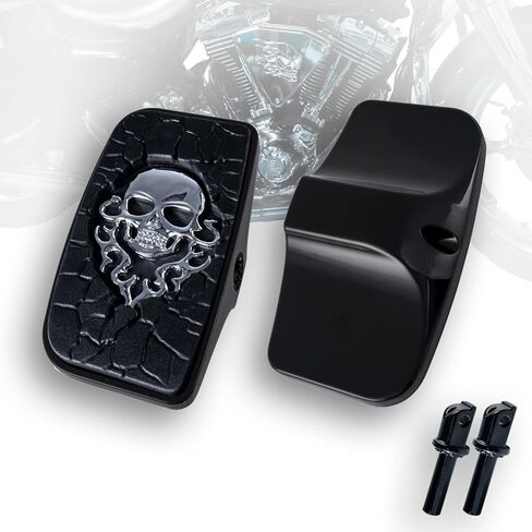 Front Rear Rider Passenger Floorboard FootPeg for Victory Cross Country Hammer Vegas 8-Ball Kingpin Indian Chief Dark Horse Chieftain Springfield etc (Eagle, Chrome) in Saudi Arabia