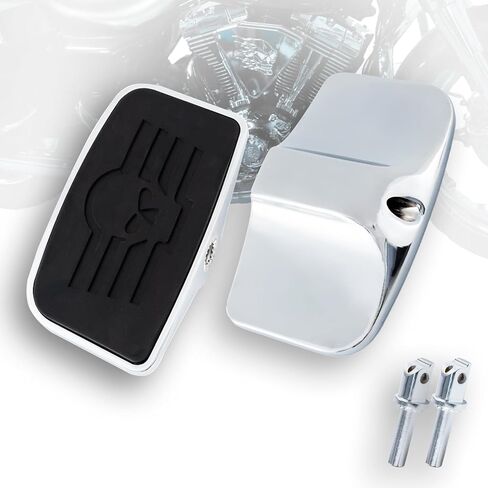 Front Rear Rider Passenger Floorboard FootPeg for Victory Cross Country Hammer Vegas 8-Ball Kingpin Indian Chief Dark Horse Chieftain Springfield etc (Eagle, Chrome) in Saudi Arabia