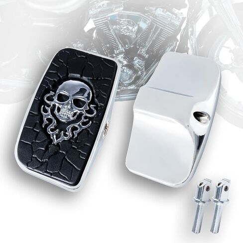 Front Rear Rider Passenger Floorboard FootPeg for Victory Cross Country Hammer Vegas 8-Ball Kingpin Indian Chief Dark Horse Chieftain Springfield etc (Eagle, Chrome) in Saudi Arabia