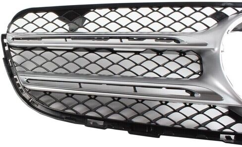 Front Upper Grill Radiator Grille Compatible with Mercedes Benz X253 GLC250 GLC300 GLC350e 2016 2017 2018 2019 (Chrome) in Saudi Arabia