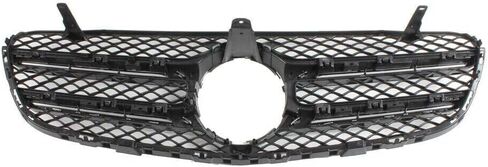 Front Upper Grill Radiator Grille Compatible with Mercedes Benz X253 GLC250 GLC300 GLC350e 2016 2017 2018 2019 (Chrome) in Saudi Arabia