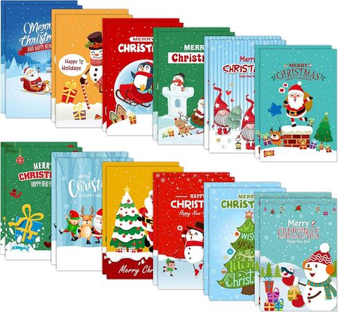 Whaline 24pcs Christmas Mini Notebook Mini Memo Pad Notepads Christmas Theme Pocket Notebook Small Notebook for Xmas Party Favor Supplies Goodie Bag Stuffer for Teens Adults 3.3 x 5in in Saudi Arabia