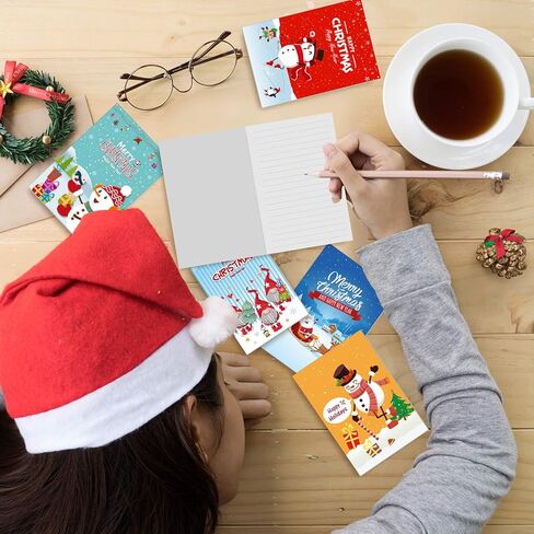 Whaline 24pcs Christmas Mini Notebook Mini Memo Pad Notepads Christmas Theme Pocket Notebook Small Notebook for Xmas Party Favor Supplies Goodie Bag Stuffer for Teens Adults 3.3 x 5in in Saudi Arabia