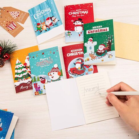 Whaline 24pcs Christmas Mini Notebook Mini Memo Pad Notepads Christmas Theme Pocket Notebook Small Notebook for Xmas Party Favor Supplies Goodie Bag Stuffer for Teens Adults 3.3 x 5in in Saudi Arabia