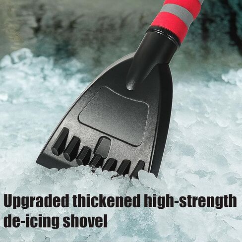 Snow Brush and LCE Scraper for Car Windshield, 2 in 1 39" 360° Pivoting Extendable Vehicle Snow Removal Tool with Foam Grip, Detachable Windscreen Scraper Brush, Universal Fit (Yellow/Black) in Saudi Arabia