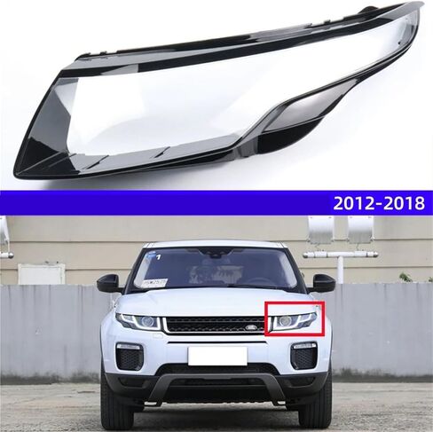 Compatible For Land Rover Range Rover Evoque 2012 2013 2014 2015 2016 2017 2018 Lights Shell Headlight Lens Cover(Left) in Saudi Arabia