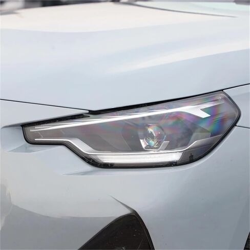 متوافق مع BMW 2 Series G42 2023 2024 2025 ملحقات غطاء المصباح الأمامي زجاج عدسة السيارة الأمامية غطاء للعدسات الأمامية أضواء قذيفة (يسار) in Saudi Arabia