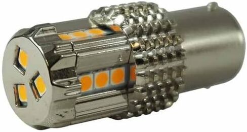 JML Kustoms LD-1001 Amber 15 LED 1156 Bulb W/Chrome Aluminum Housing For Watermelon Glass Lens in Saudi Arabia