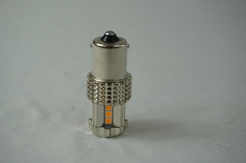 JML Kustoms LD-1001 Amber 15 LED 1156 Bulb W/Chrome Aluminum Housing For Watermelon Glass Lens in Saudi Arabia