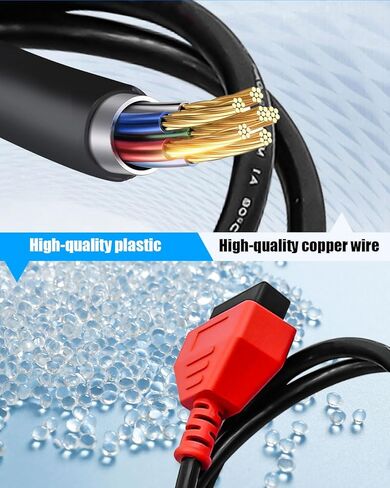 3M 10Ft OBD2 Extension Cable Fit for All Vehicles with OBD2 Adapter, 16 Pin Male to Female Extension Cable Diagnostic Extender in Saudi Arabia