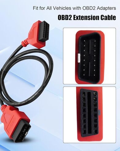 3M 10Ft OBD2 Extension Cable Fit for All Vehicles with OBD2 Adapter, 16 Pin Male to Female Extension Cable Diagnostic Extender in Saudi Arabia