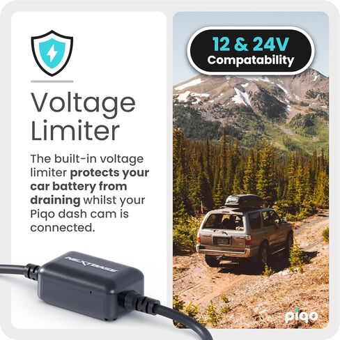 كابل توصيل سريع من Nextbase Piqo، كابل بطول 0.7 متر، إعداد التوصيل والتشغيل، يعمل على تشغيل مواقف السيارات الذكية، متوافق مع Piqo 1k in Kuwait