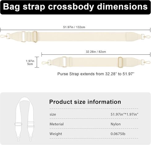 FODOKO bag Straps Replacement, Crossbody Bag Straps for Handbag,purse strap,2" Leather End Shoulder Strap Adjustable in Saudi Arabia