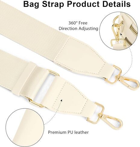 FODOKO bag Straps Replacement, Crossbody Bag Straps for Handbag,purse strap,2" Leather End Shoulder Strap Adjustable in Saudi Arabia