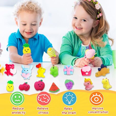 150 Pcs Mochi Squishy Toys Party Favors Mini Squishy Toy Bulk Classroom Prizes Kids Goodie Bag Stuffers for Kids Bulk Christmas in Saudi Arabia