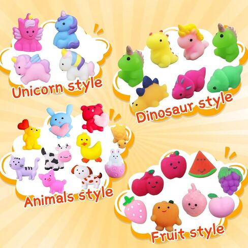 150 Pcs Mochi Squishy Toys Party Favors Mini Squishy Toy Bulk Classroom Prizes Kids Goodie Bag Stuffers for Kids Bulk Christmas in Saudi Arabia