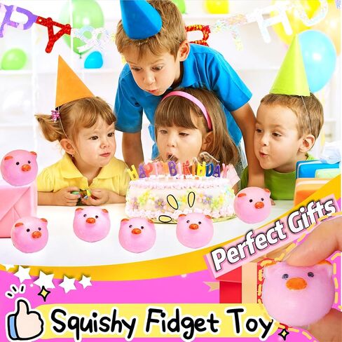 Taba Squishy Pigs 6Pcs Mini Kawaii Pig Squishies Sensory Toys, Fufu Squishy Pig Stress Balls for Kids and Adults, Soft Mochi Fidget Toys for Party Favors Birthday Gifts Classroom Prizes in Saudi Arabia