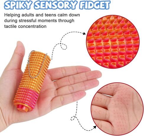 3 قطع من ألعاب Little Ouchies Pain Fidget، ألعاب تململ الجيب للبالغين، تصميم أداة تحفيز الألم الصغيرة المطبوعة ثلاثية الأبعاد للقلق والتركيز والإجهاد، ألعاب حسية شائكة هدايا لتخفيف التوتر للمكتب والسفر in Kuwait