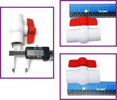 جدول مقبس الصمام الكروي PVC 1 بوصة 40، 1 بوصة منزلق [2912] مقبض على شكل حرف T ربع دورة أبيض صمام كروي مدمج صمام إيقاف المياه صمام كروي PVC مضمن (1 بوصة) Valvula Llave de Bola Plastica Sin Rosca in Kuwait