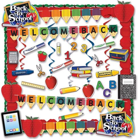 Beistle Set of 36 Welcome Back to School Teacher's Decorating Kit in Saudi Arabia